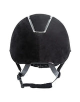 Tipperary Windsor with MIPS Wide Brim - Black UltraSuede Shell w/ Chrome Trim and Black UltraSuede Top - Breeches.com - Flyclothing LLC