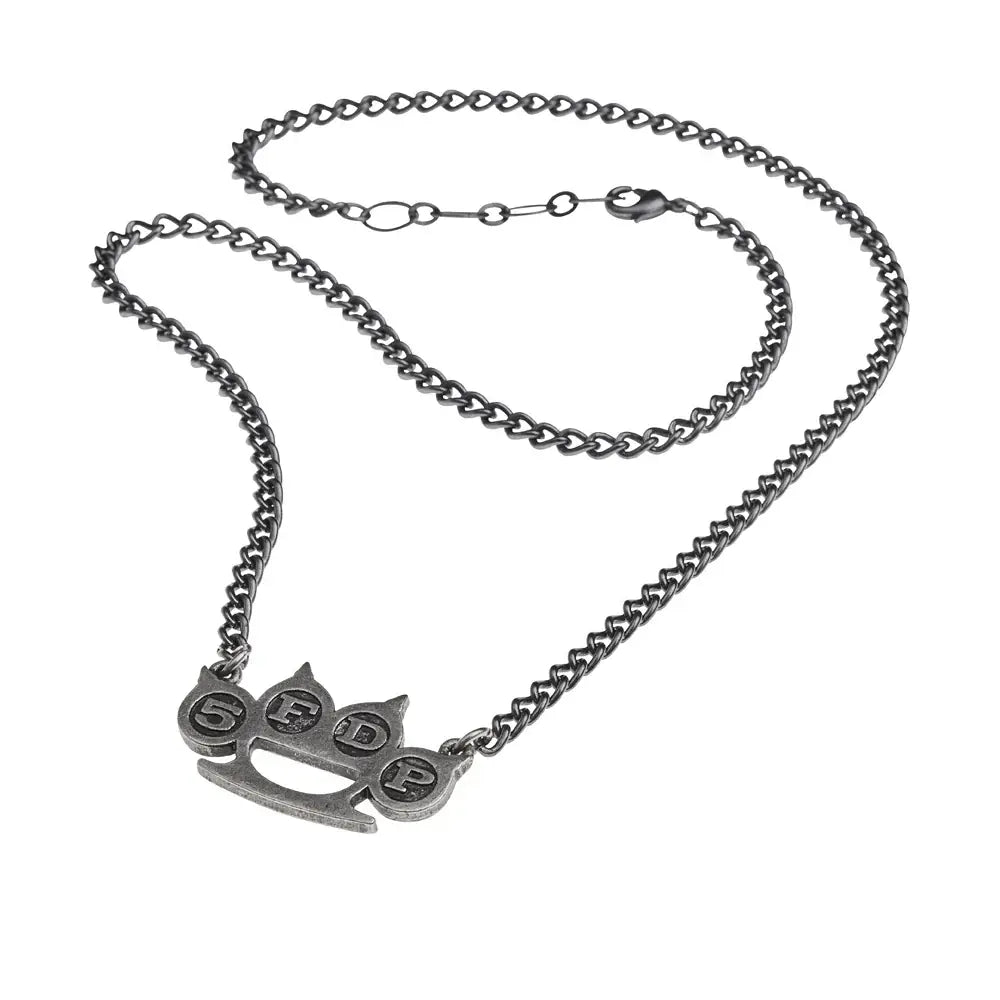 Alchemy Rocks 5 Finger Death Punch: Knuckle Duster Pendant - Alchemy Gothic - Flyclothing LLC