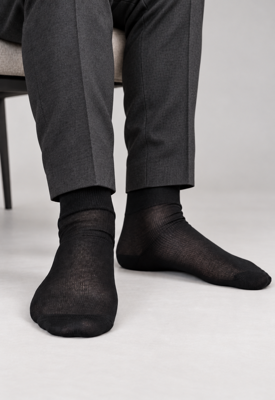 TITTIMITTI® Men’s 100% Mercerized Cotton Filo di Scozia Ankle Dress Socks — 3-Pack, Made in Italy - tittimitti - Flyclothing LLC