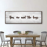 You, Me, And The Boys Sign V - Tailored Canvases - Flyclothing LLC