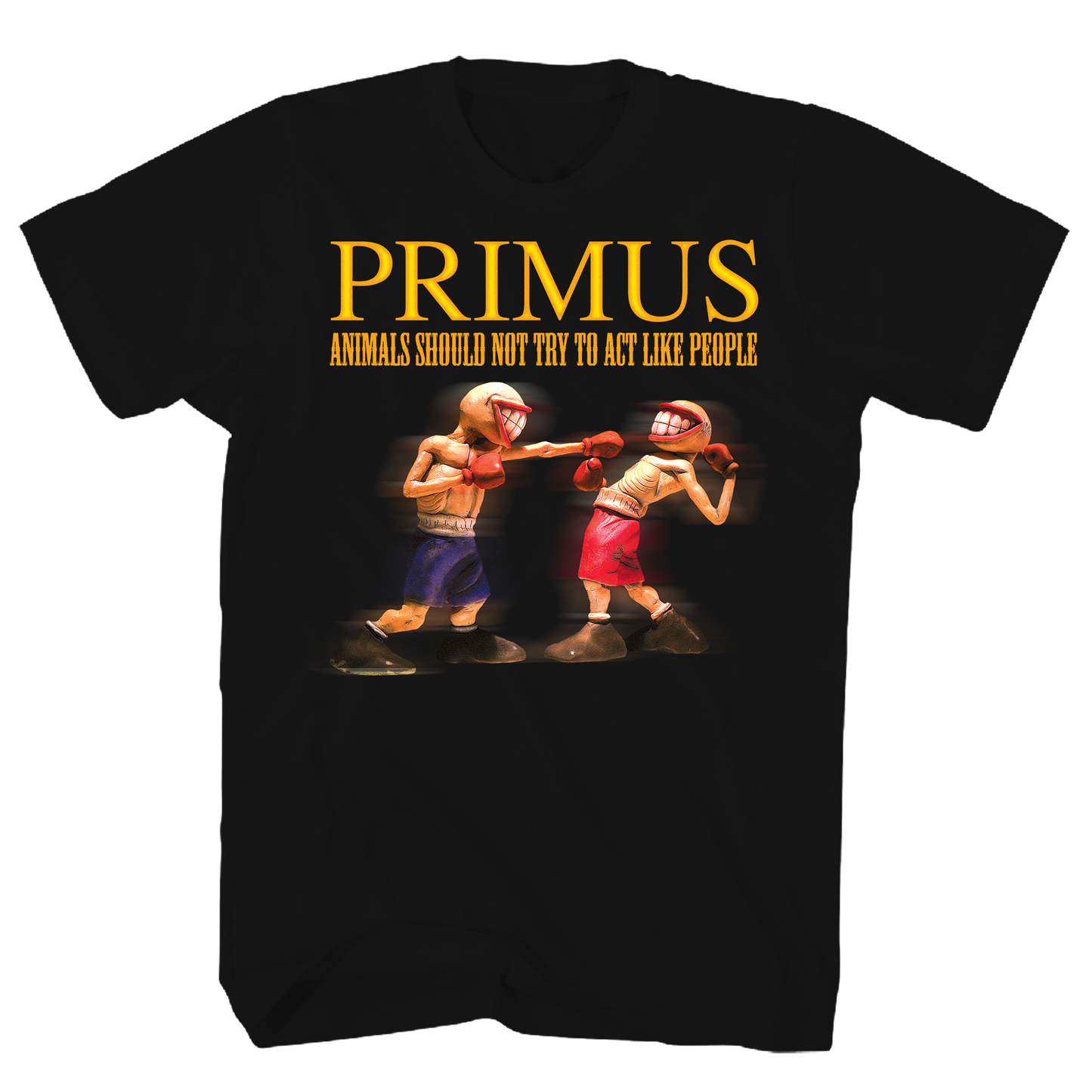 PRIMUS ANIMALS SHOULD NOT TRY TO ACT LIKE PEOPLE BLACK T-SHIRT