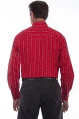 Scully Leather Red SKULL STRIPE Shirt - Scully Leather - Flyclothing LLC