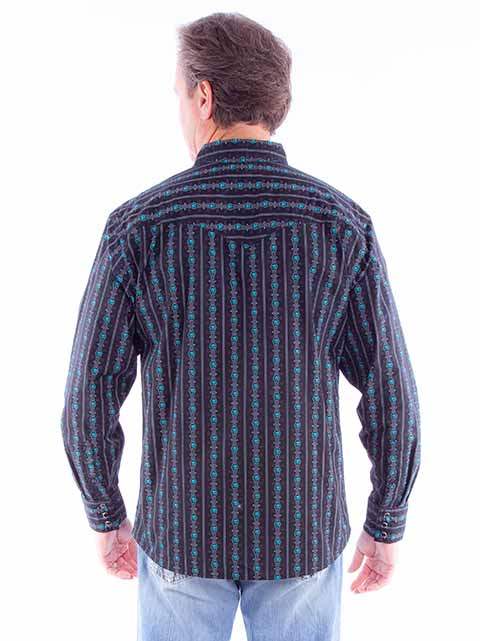 Scully Leather Turquoise Skull Stripe - Scully Leather - Flyclothing LLC