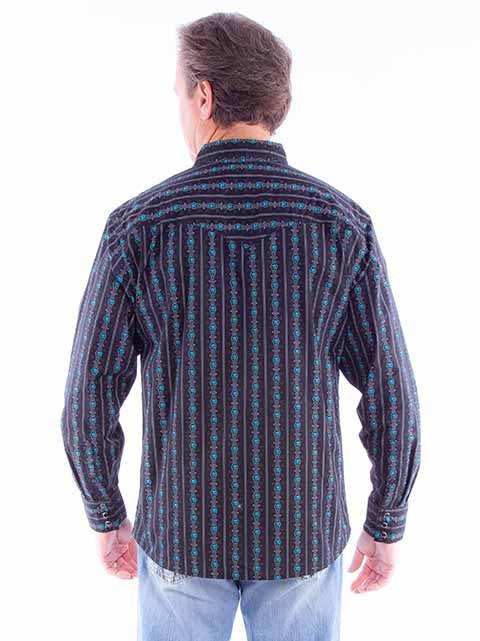 Scully Leather Turquoise Skull Stripe - Scully Leather - Flyclothing LLC