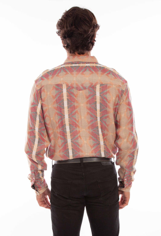 Scully Leather Mens Signature Southwest Stripe Shirt