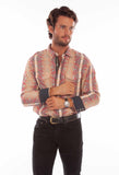 Scully Leather Mens Signature Southwest Stripe Shirt - Scully Leather