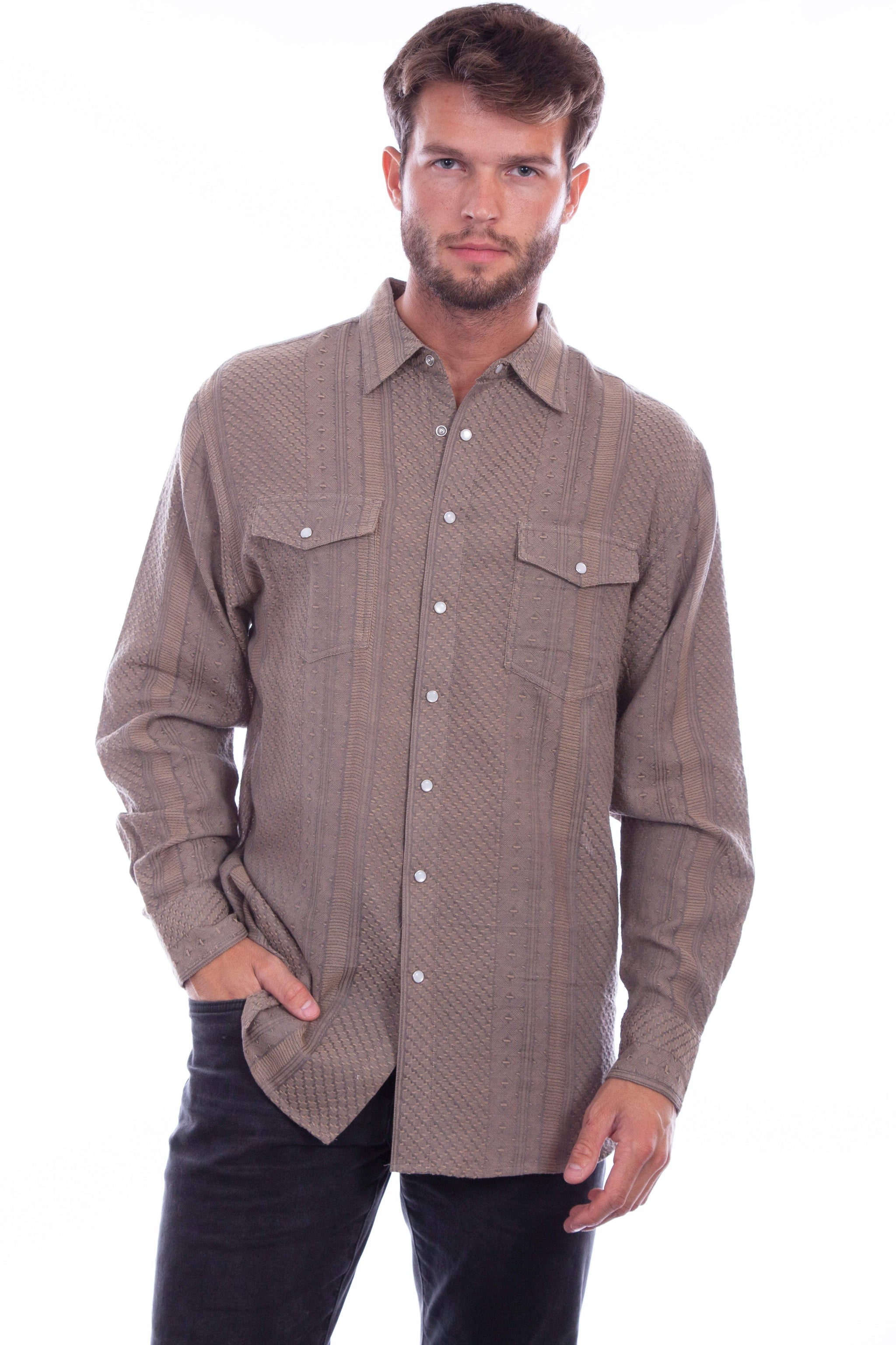 Scully Leather Western Scully Signature Shirt - Scully Leather - Flyclothing LLC