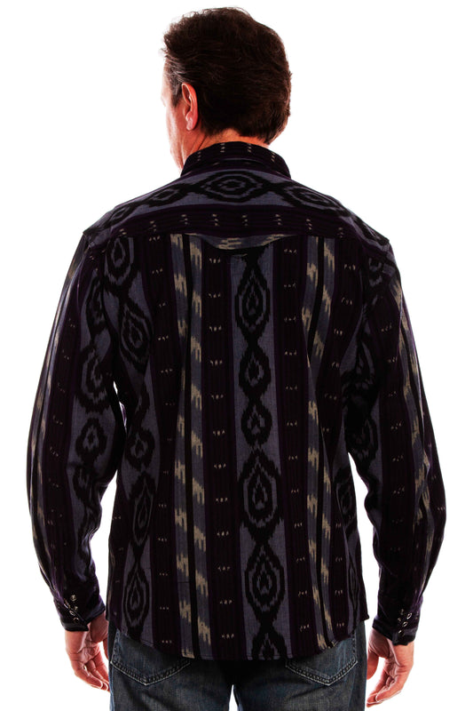 Scully Leather Western Scully Signature Ikat Shirt - Scully Leather