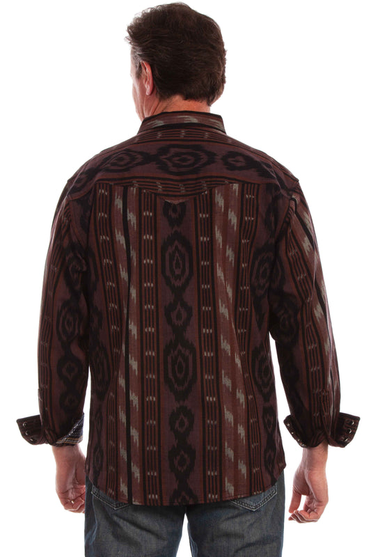 Scully Leather Western Scully Signature Ikat Shirt - Scully Leather