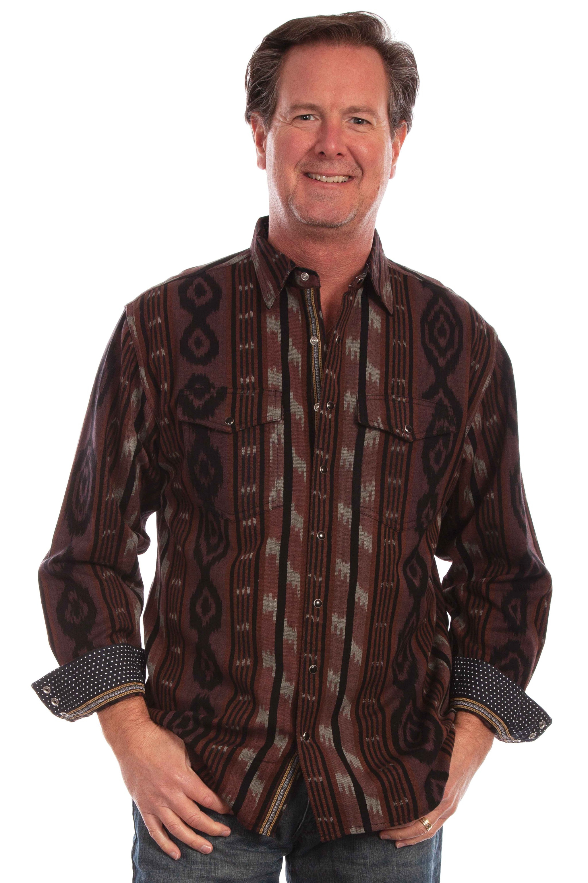 Scully Leather Western Scully Signature Ikat Shirt - Scully Leather - Flyclothing LLC
