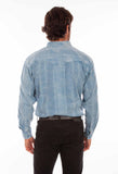 Scully Leather Mens Signature Overdye Denim Shirt - Scully Leather