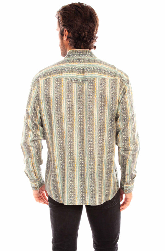 Scully Leather earth tencel men's shirt - Scully Leather
