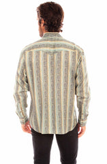 Scully Leather earth tencel men's shirt - Scully Leather