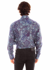 Scully Leather Western Scully Paisley Print Tencel Shirt - Scully Leather - Flyclothing LLC