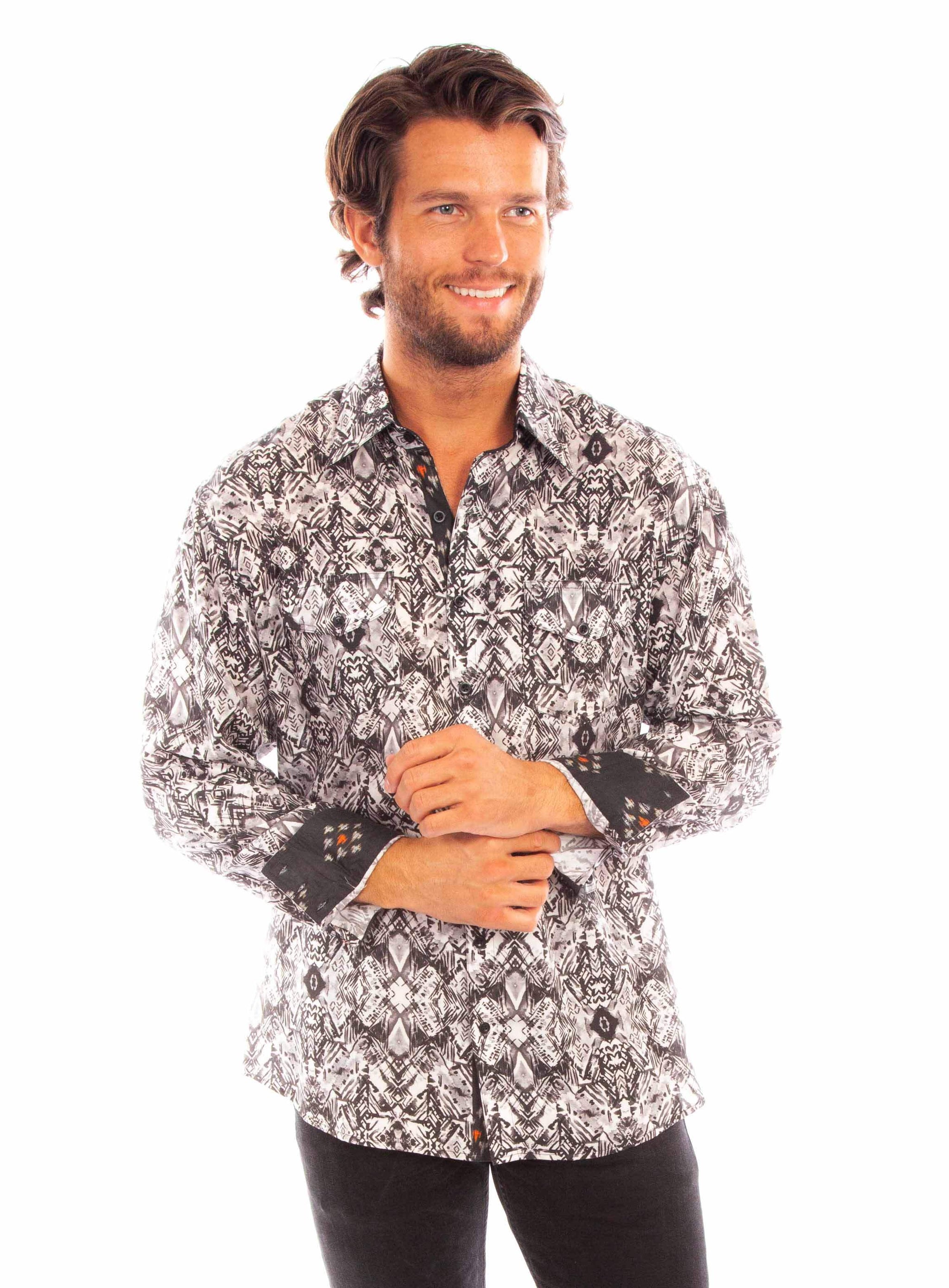 Scully Leather Western Scully Tencel Shirt - Scully Leather - Flyclothing LLC