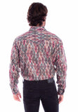 Scully Leather Western Scully Diamond Print Tencel Shirt - Scully Leather