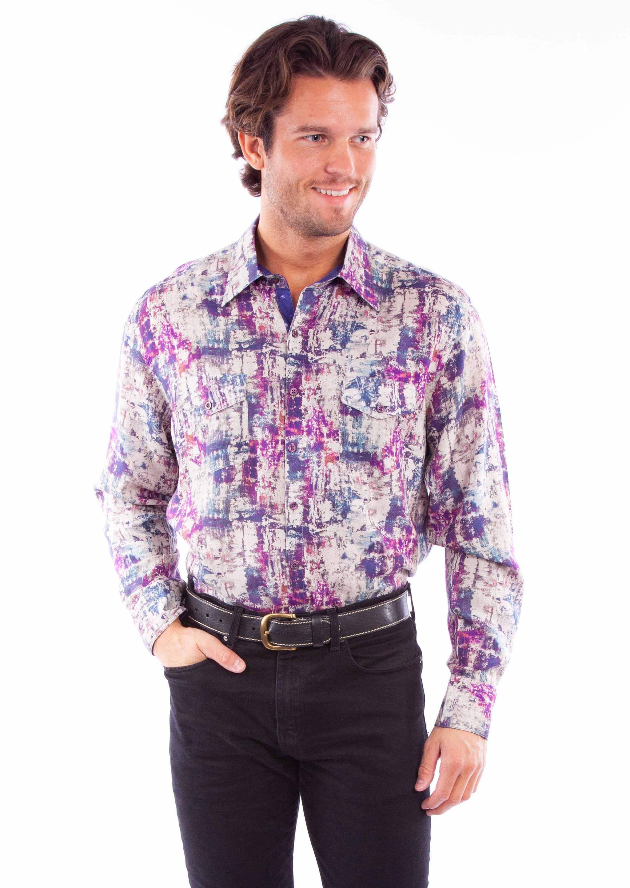 Scully Leather Western Scully Tencel Shirt - Scully Leather - Flyclothing LLC