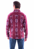 Scully Leather burgundy signature shirt - Scully Leather