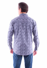 Scully Leather grey signature camo print shirt - Scully Leather - Flyclothing LLC