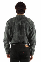western scully forest 100% cotton signature washed printed shirt - Scully Leather - Flyclothing LLC