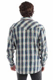 Scully Leather Marble washed y/d dobby signature Plaid Shirt - Scully Leather