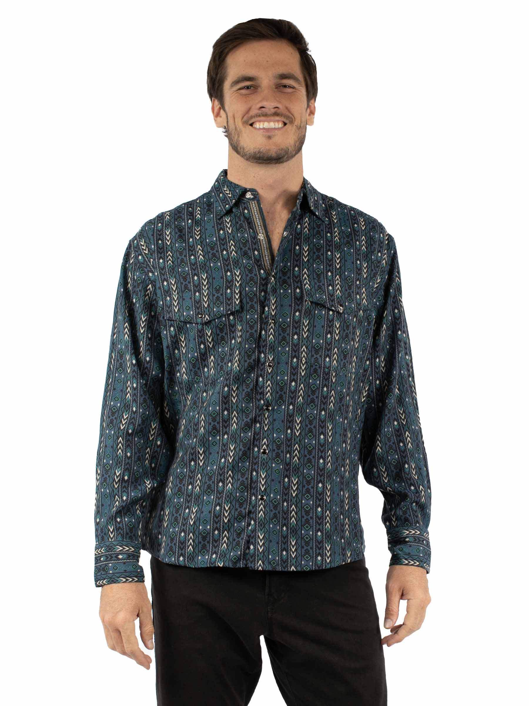 Scully Leather Blue Signature Shirt - Scully Leather - Flyclothing LLC