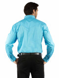 Western Scully 100% cotton Turquoise Poplin dress shirt
