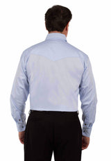 Scully Leather Light Blue Chambray Dress Shirt - Scully Leather - Flyclothing LLC