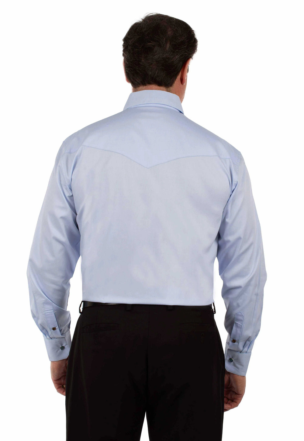 Scully Leather Light Blue Chambray Dress Shirt - Scully Leather - Flyclothing LLC