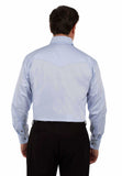 Scully Leather Light Blue Chambray Dress Shirt - Scully Leather