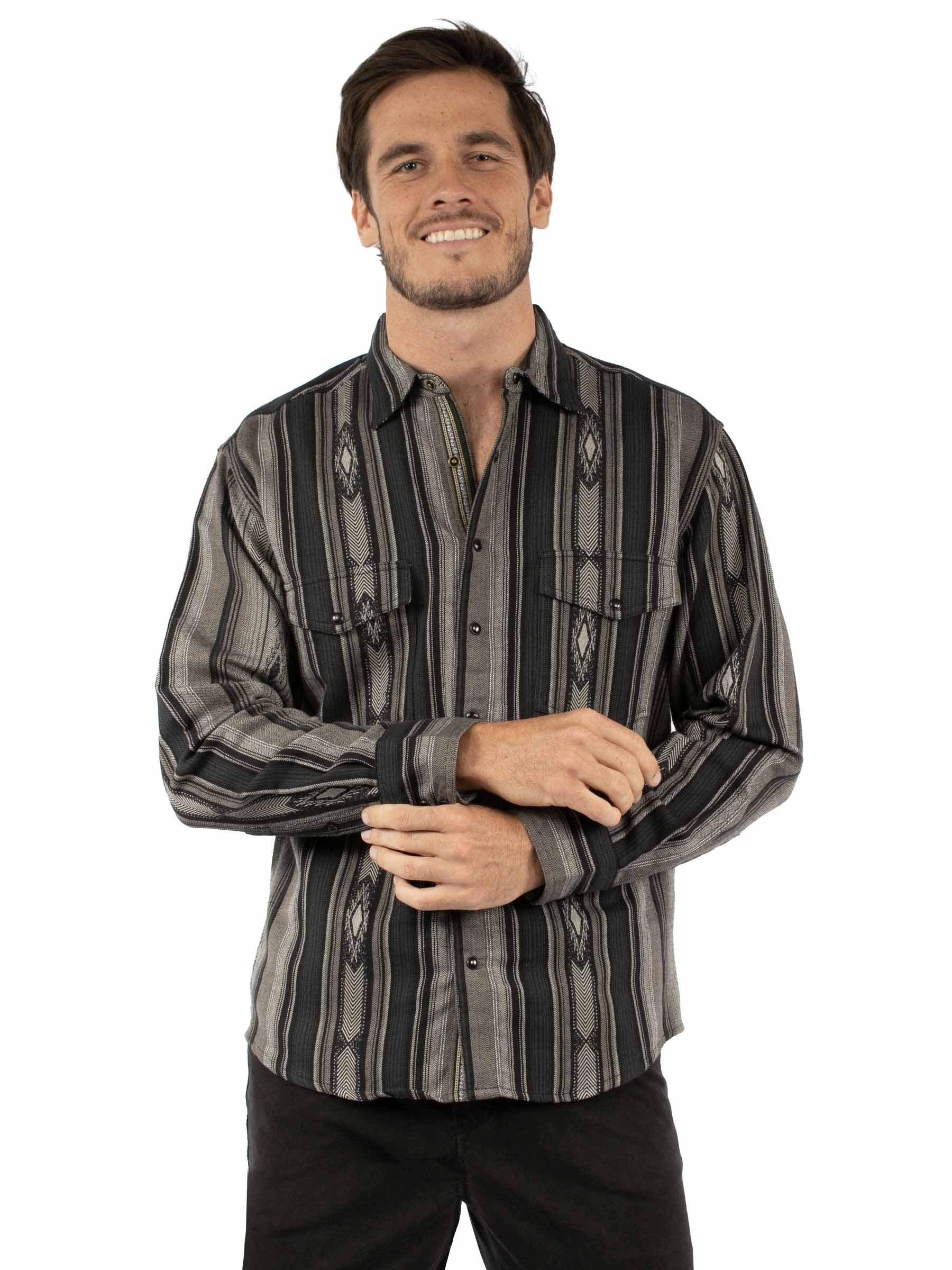 Scully Leather Charcoal Signature Shirt - Scully Leather - Flyclothing LLC