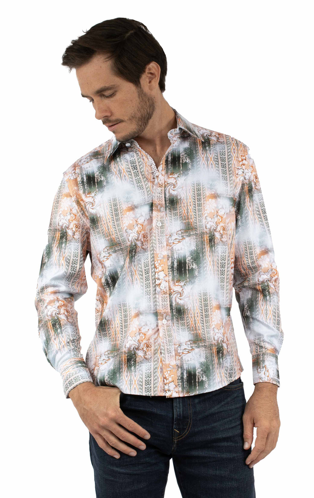 Scully Leather Floral aztec print shirt - Scully Leather