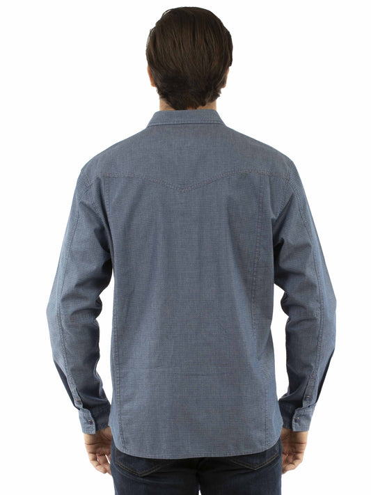 Western Scully 100% cotton Indigo Signature shirt