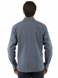 Western Scully 100% cotton Indigo Signature shirt - Scully Leather