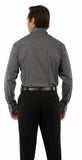 Western Scully 70% cotton 27% nylon 3% spandex Black Plaid dress shirt - Scully Leather