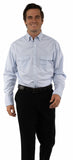 Western Scully 70% cotton 27% nylon 3% spandex Light blue Plaid dress shirt