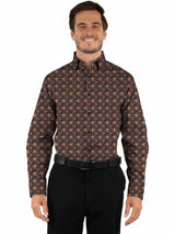 Western Scully 96% polyester 4% spandex Black Sugar skull cluster - Scully Leather - Flyclothing LLC