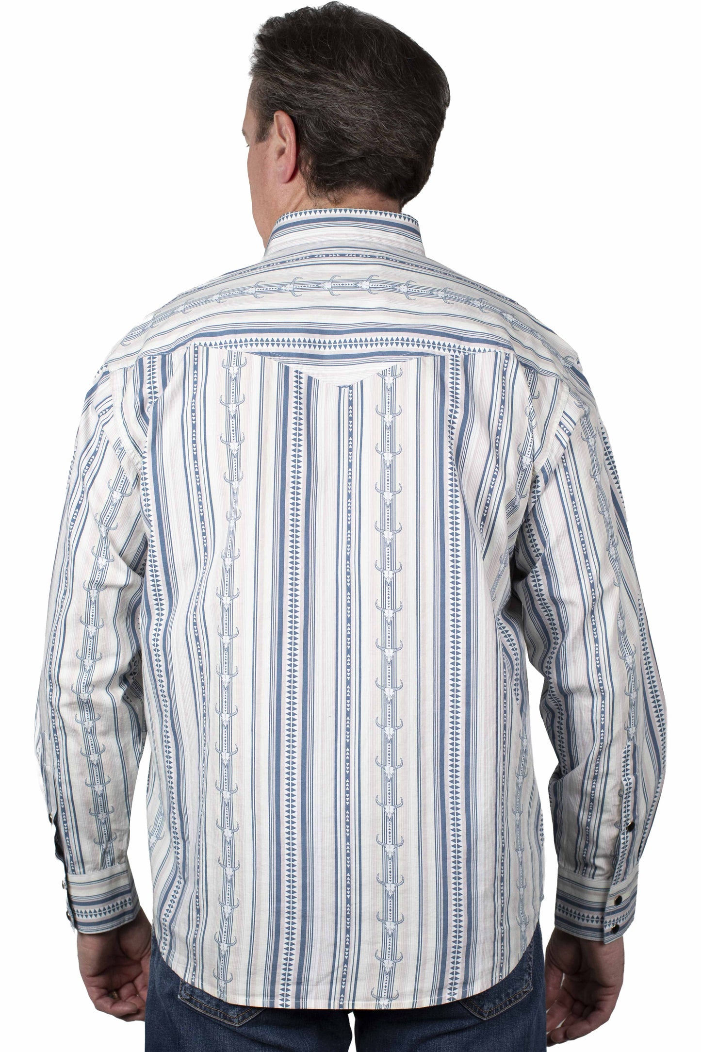 Scully Leather Multi Stripe Longhorn Shirt - PS-394-MUL - Scully Leather - Flyclothing LLC