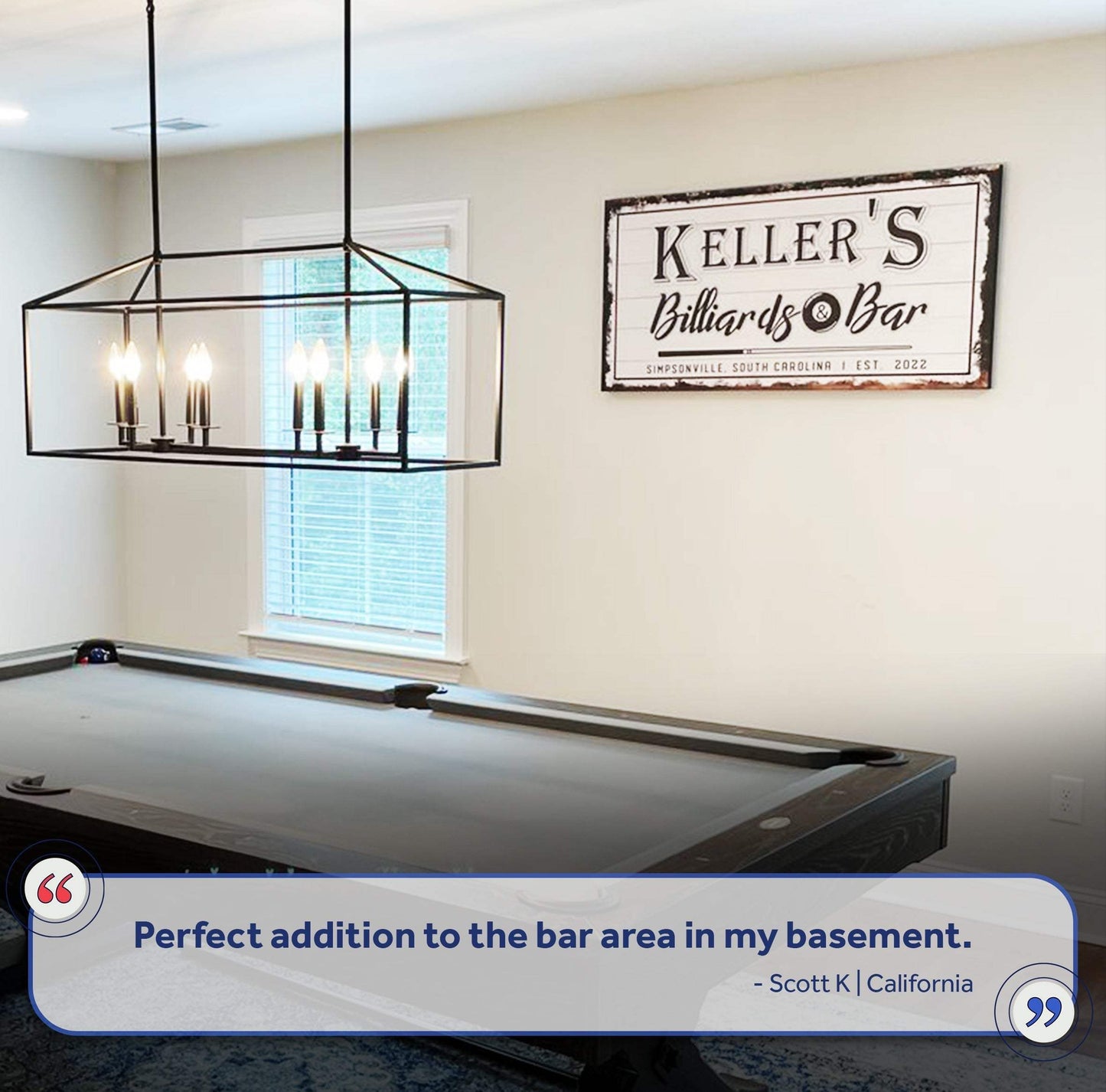 Billiards And Bar Sign - Tailored Canvases - Flyclothing LLC