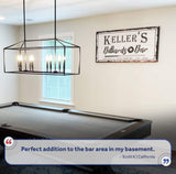 Billiards And Bar Sign - Tailored Canvases - Flyclothing LLC