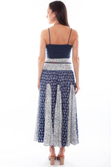 Scully Leather Cantina Multi Print Panel Skirt W/Rope Belt - Scully Leather