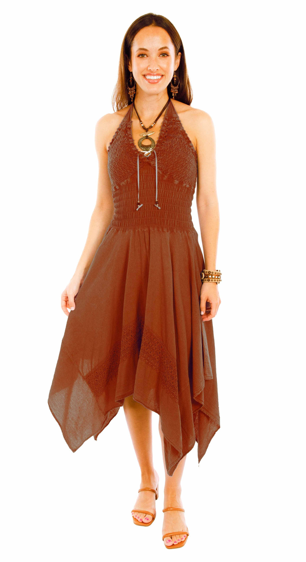 Cantina ginger halter dress - Scully Leather
