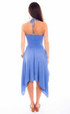Scully Leather Cantina Light Blue Halter Dress - Scully Leather