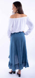 Scully Leather Cantina Hi/Lo Skirt With Ruffle Bottom - Scully Leather