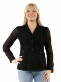 Cantina 100% cotton Black Cotton blazer - Scully Leather - Flyclothing LLC