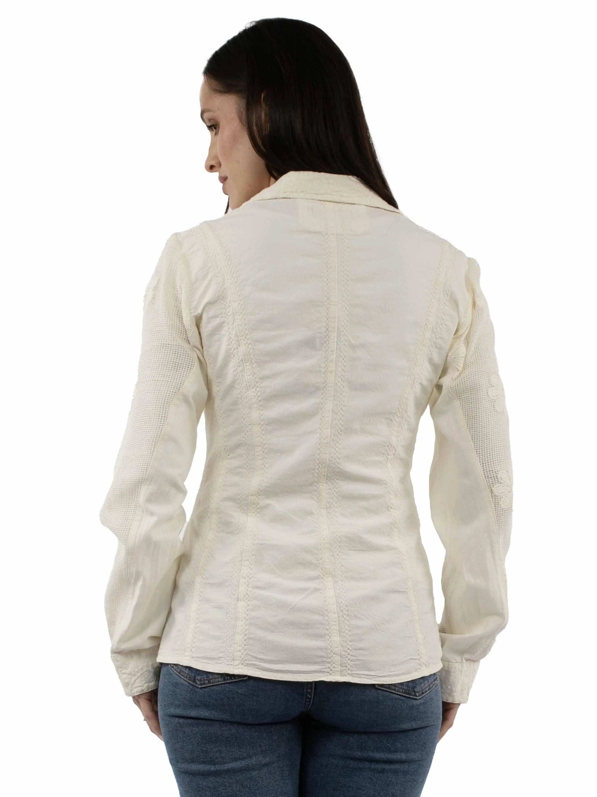 Cantina 100% cotton Vanilla Cotton blazer - Scully Leather - Flyclothing LLC