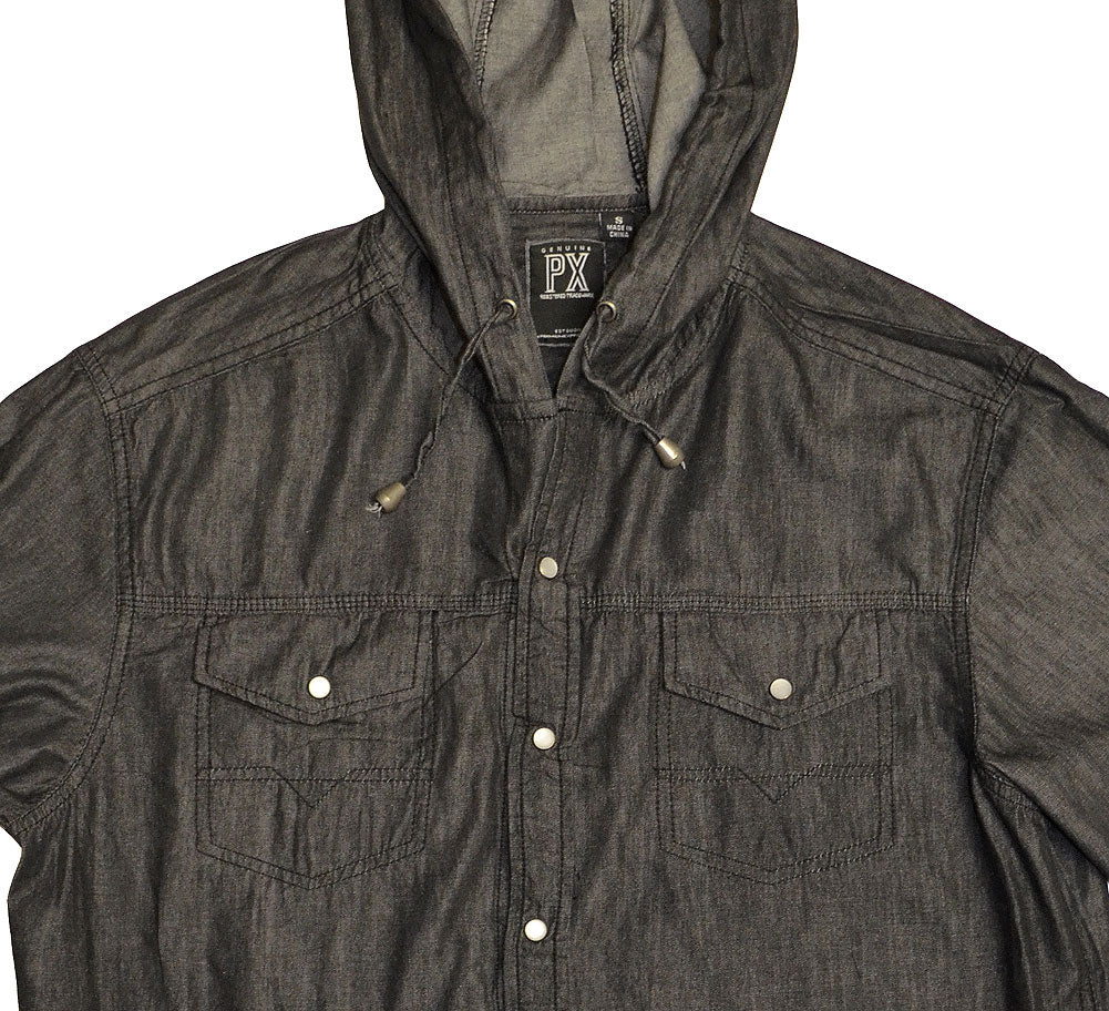 PX Clothing Hooded Long Sleeve Shirt - PX Clothing - Flyclothing LLC