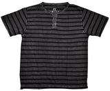 PX Clothing Striped Button Collar Shirt (Chrome)