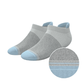 The Pacific Blue | Tri Color Block Heel Hammock™ Ankle Socks