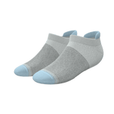 The Pacific Blue | Tri Color Block Heel Hammock™ Ankle Socks